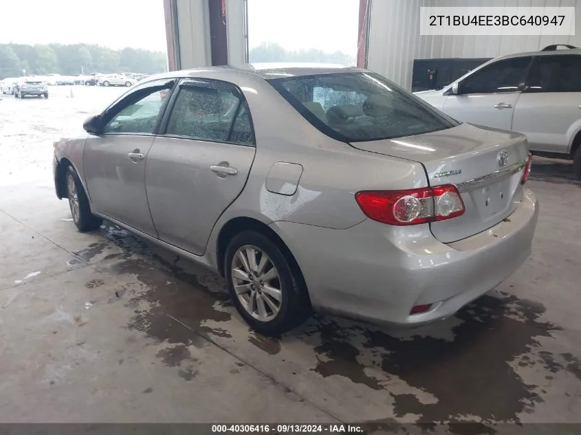 2T1BU4EE3BC640947 2011 Toyota Corolla S/Le