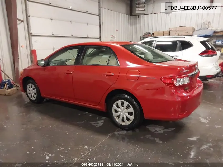 2011 Toyota Corolla Le VIN: JTDBU4EE8BJ100577 Lot: 40323766