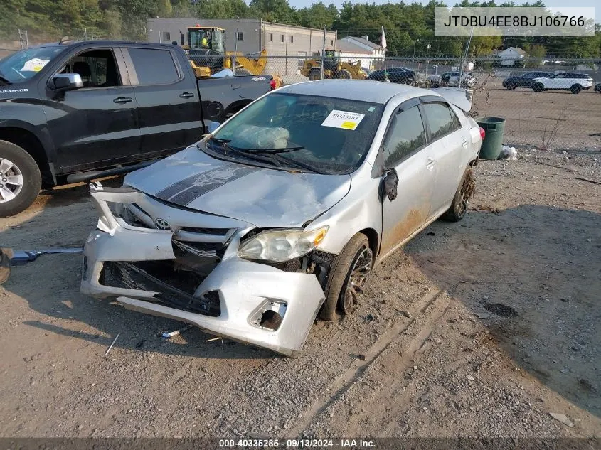 2011 Toyota Corolla S/Le VIN: JTDBU4EE8BJ106766 Lot: 40335285