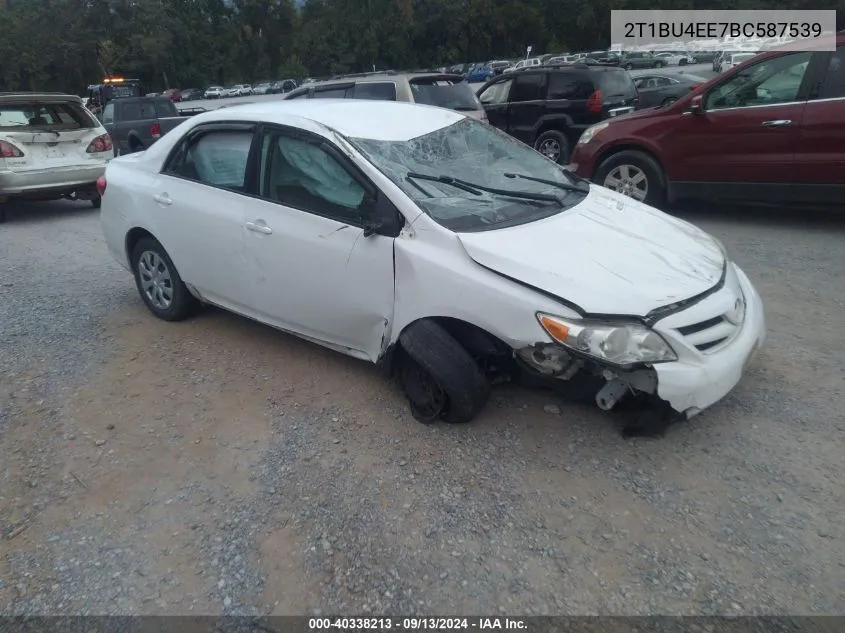 2011 Toyota Corolla S/Le VIN: 2T1BU4EE7BC587539 Lot: 40338213