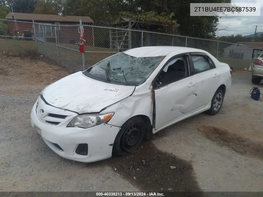 2011 Toyota Corolla S/Le VIN: 2T1BU4EE7BC587539 Lot: 40338213