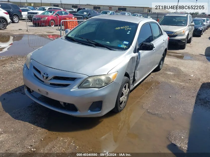 2011 Toyota Corolla Le VIN: 2T1BU4EE8BC652205 Lot: 40340580