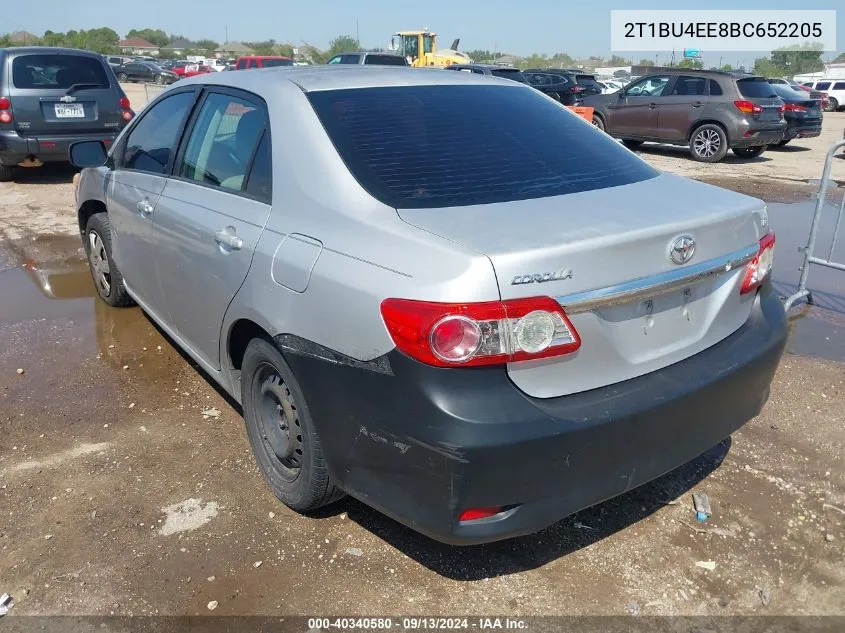 2011 Toyota Corolla Le VIN: 2T1BU4EE8BC652205 Lot: 40340580