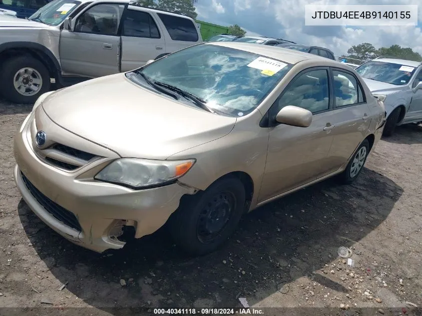 2011 Toyota Corolla Le VIN: JTDBU4EE4B9140155 Lot: 40341118