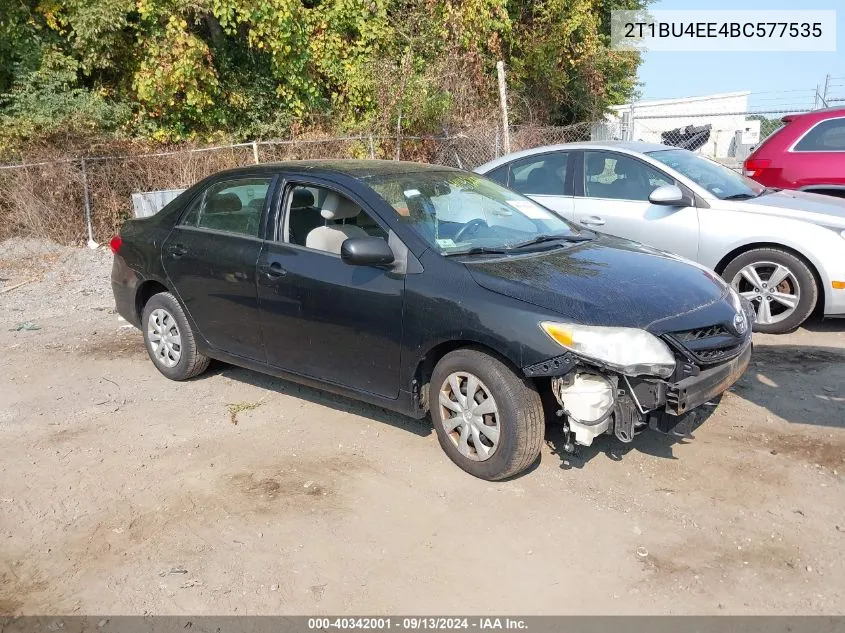 2011 Toyota Corolla S/Le VIN: 2T1BU4EE4BC577535 Lot: 40342001