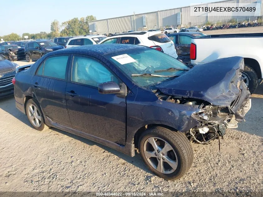 2011 Toyota Corolla S/Le VIN: 2T1BU4EEXBC570489 Lot: 40344022