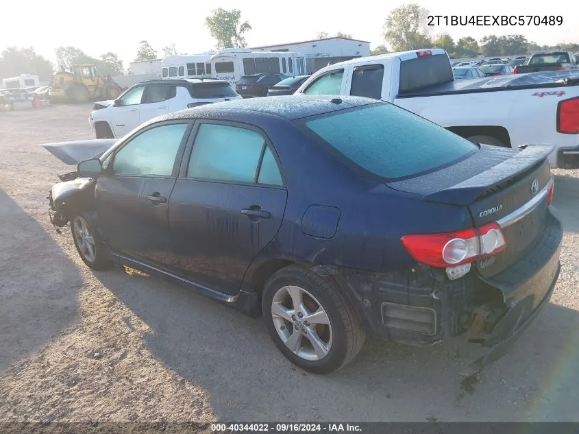 2011 Toyota Corolla S/Le VIN: 2T1BU4EEXBC570489 Lot: 40344022