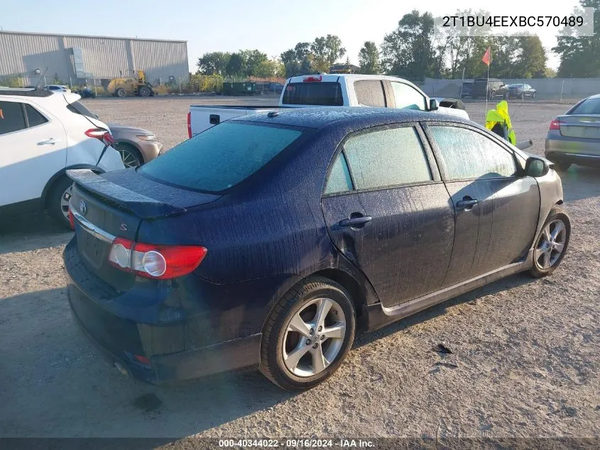 2011 Toyota Corolla S/Le VIN: 2T1BU4EEXBC570489 Lot: 40344022