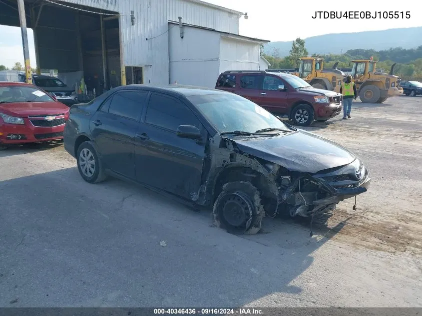 2011 Toyota Corolla S/Le VIN: JTDBU4EE0BJ105515 Lot: 40346436