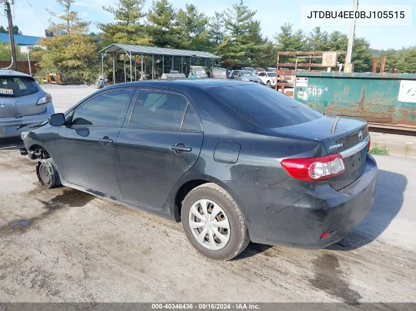 2011 Toyota Corolla S/Le VIN: JTDBU4EE0BJ105515 Lot: 40346436