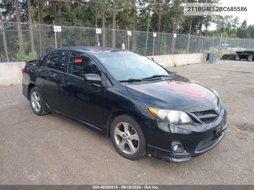 2011 Toyota Corolla S VIN: 2T1BU4EE2BC685586 Lot: 40350515