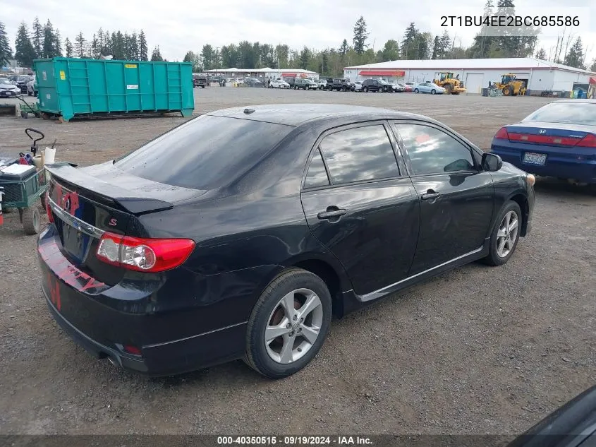 2011 Toyota Corolla S VIN: 2T1BU4EE2BC685586 Lot: 40350515