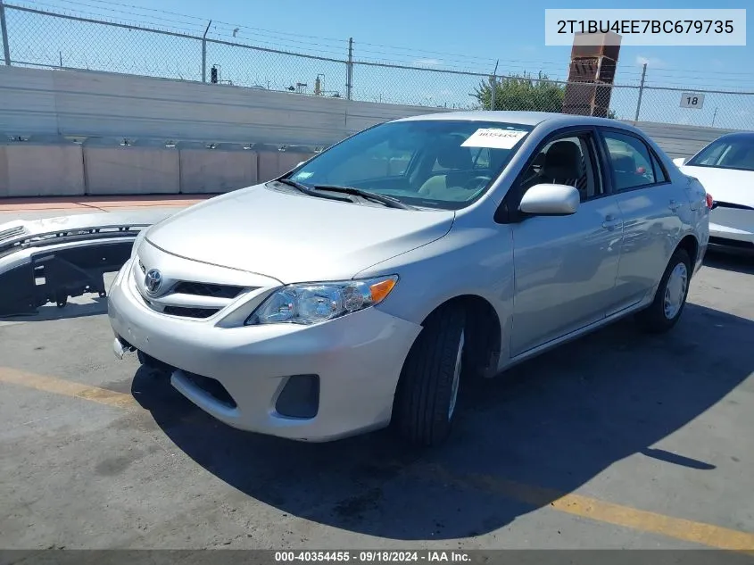 2011 Toyota Corolla Le VIN: 2T1BU4EE7BC679735 Lot: 40354455