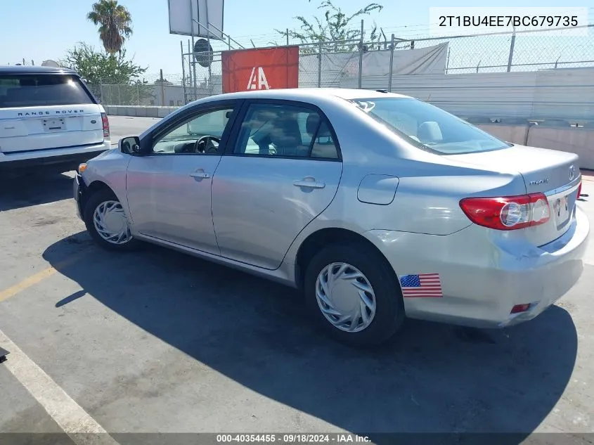 2011 Toyota Corolla Le VIN: 2T1BU4EE7BC679735 Lot: 40354455