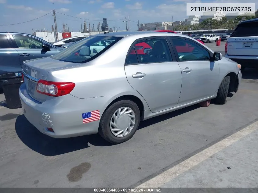 2011 Toyota Corolla Le VIN: 2T1BU4EE7BC679735 Lot: 40354455