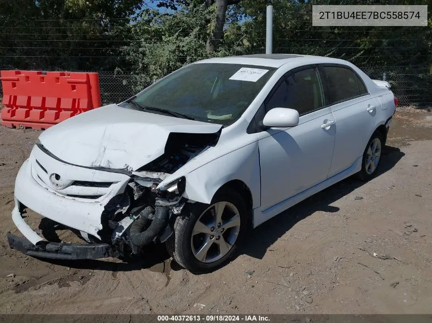 2011 Toyota Corolla S VIN: 2T1BU4EE7BC558574 Lot: 40372613