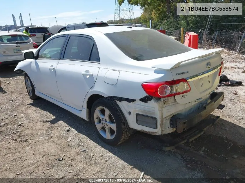 2011 Toyota Corolla S VIN: 2T1BU4EE7BC558574 Lot: 40372613