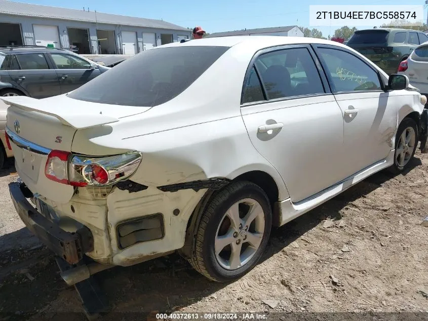 2011 Toyota Corolla S VIN: 2T1BU4EE7BC558574 Lot: 40372613