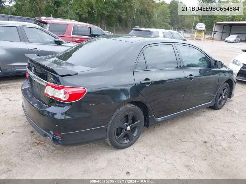 2011 Toyota Corolla S VIN: 2T1BU4EE9BC654884 Lot: 40375735