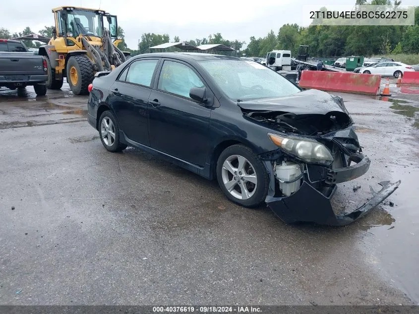 2011 Toyota Corolla S VIN: 2T1BU4EE6BC562275 Lot: 40376619