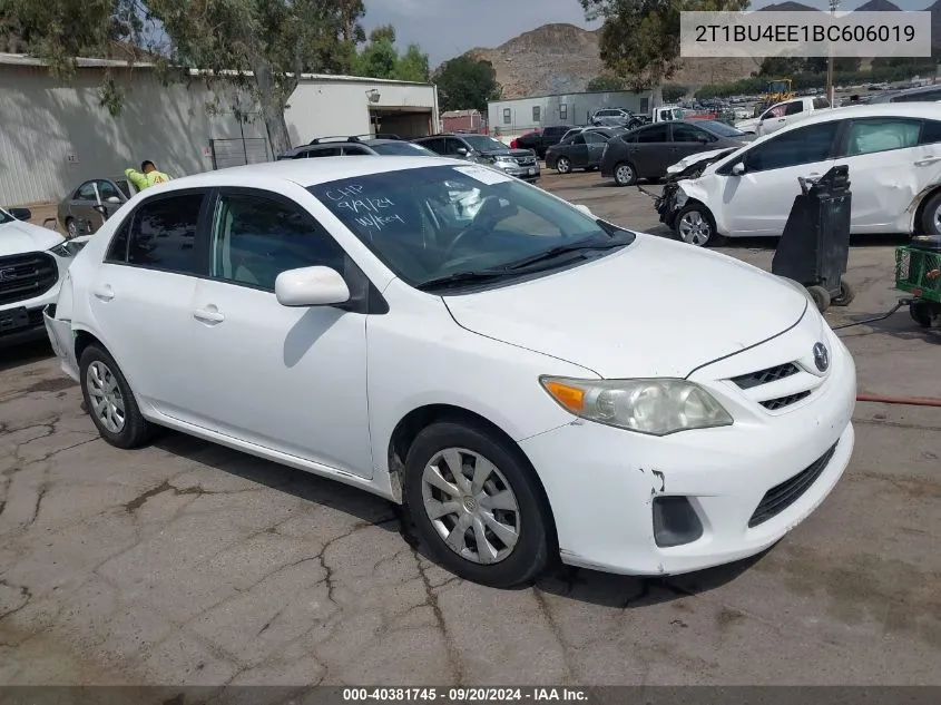 2011 Toyota Corolla Le VIN: 2T1BU4EE1BC606019 Lot: 40381745