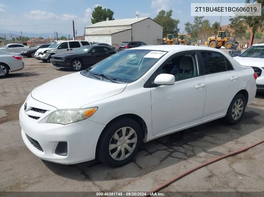 2011 Toyota Corolla Le VIN: 2T1BU4EE1BC606019 Lot: 40381745