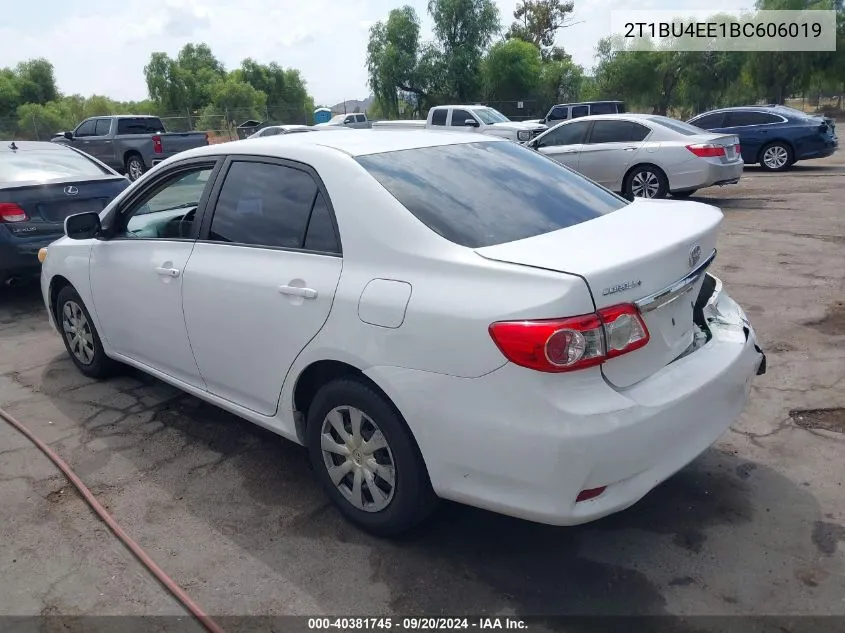 2011 Toyota Corolla Le VIN: 2T1BU4EE1BC606019 Lot: 40381745