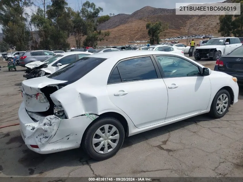 2011 Toyota Corolla Le VIN: 2T1BU4EE1BC606019 Lot: 40381745