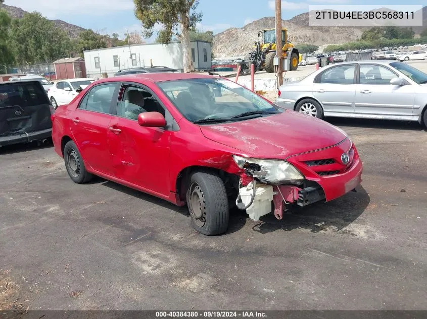 2011 Toyota Corolla Le VIN: 2T1BU4EE3BC568311 Lot: 40384380