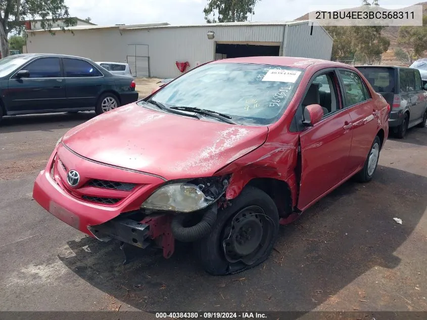 2011 Toyota Corolla Le VIN: 2T1BU4EE3BC568311 Lot: 40384380