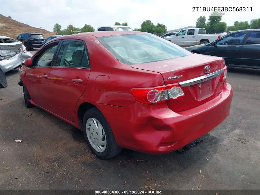 2011 Toyota Corolla Le VIN: 2T1BU4EE3BC568311 Lot: 40384380