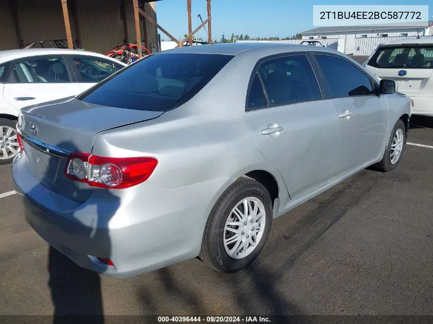 2T1BU4EE2BC587772 2011 Toyota Corolla Le