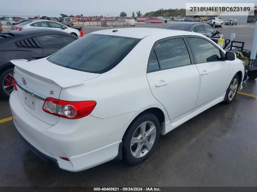 2011 Toyota Corolla S/Le VIN: 2T1BU4EE1BC623189 Lot: 40400821