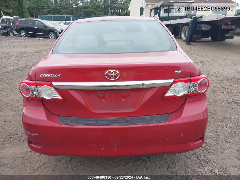 2T1BU4EE2BC688990 2011 Toyota Corolla Le