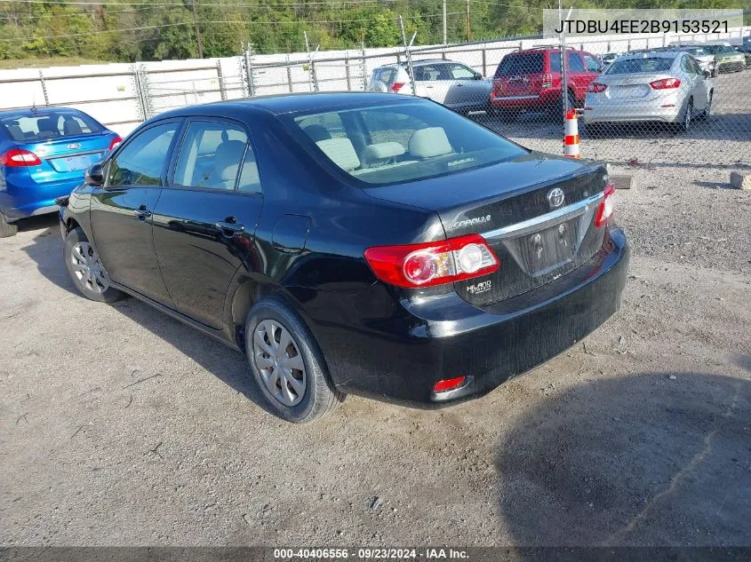 2011 Toyota Corolla S/Le VIN: JTDBU4EE2B9153521 Lot: 40406556