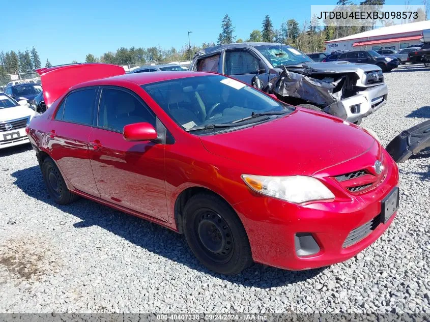 2011 Toyota Corolla Le VIN: JTDBU4EEXBJ098573 Lot: 40407338