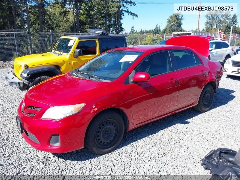 2011 Toyota Corolla Le VIN: JTDBU4EEXBJ098573 Lot: 40407338