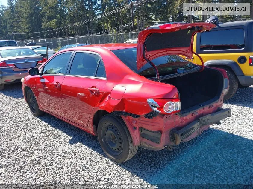 2011 Toyota Corolla Le VIN: JTDBU4EEXBJ098573 Lot: 40407338