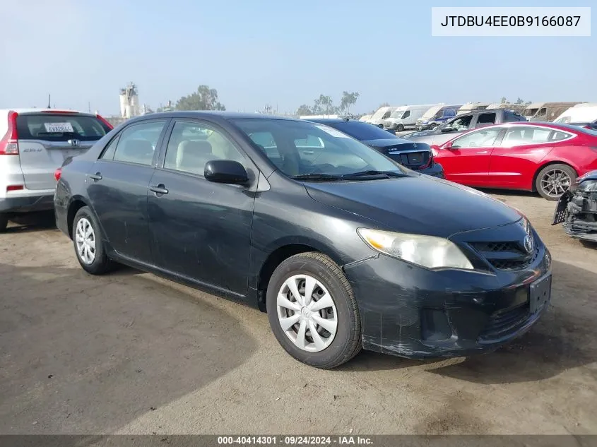 2011 Toyota Corolla Le VIN: JTDBU4EE0B9166087 Lot: 40414301