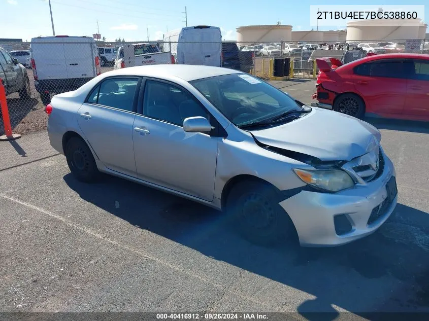 2011 Toyota Corolla S/Le VIN: 2T1BU4EE7BC538860 Lot: 40416912