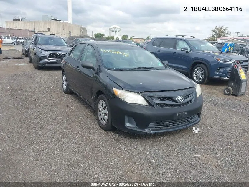 2011 Toyota Corolla Le VIN: 2T1BU4EE3BC664116 Lot: 40421072