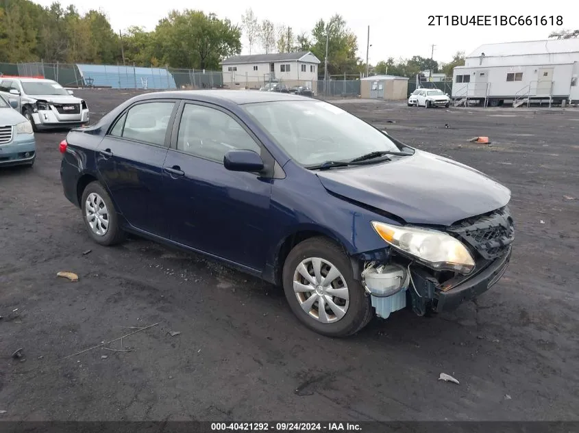 2011 Toyota Corolla S/Le VIN: 2T1BU4EE1BC661618 Lot: 40421292