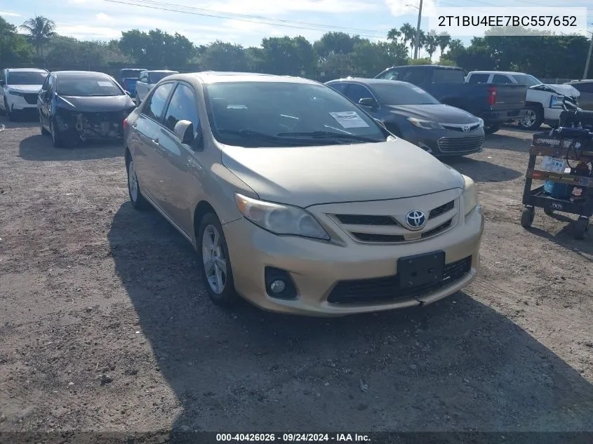 2011 Toyota Corolla Le VIN: 2T1BU4EE7BC557652 Lot: 40426026