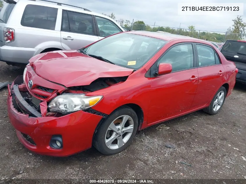 2011 Toyota Corolla S/Le VIN: 2T1BU4EE2BC719123 Lot: 40426375