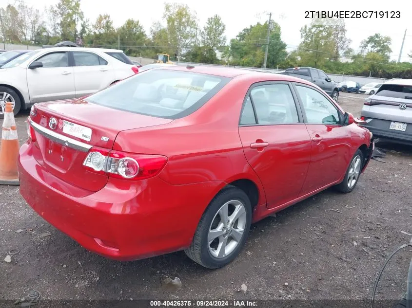 2011 Toyota Corolla S/Le VIN: 2T1BU4EE2BC719123 Lot: 40426375