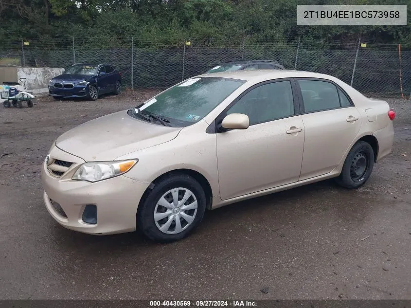 2011 Toyota Corolla S/Le VIN: 2T1BU4EE1BC573958 Lot: 40430569