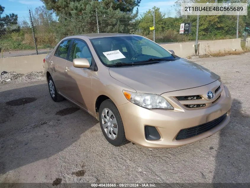 2011 Toyota Corolla Le VIN: 2T1BU4EE4BC565689 Lot: 40435565