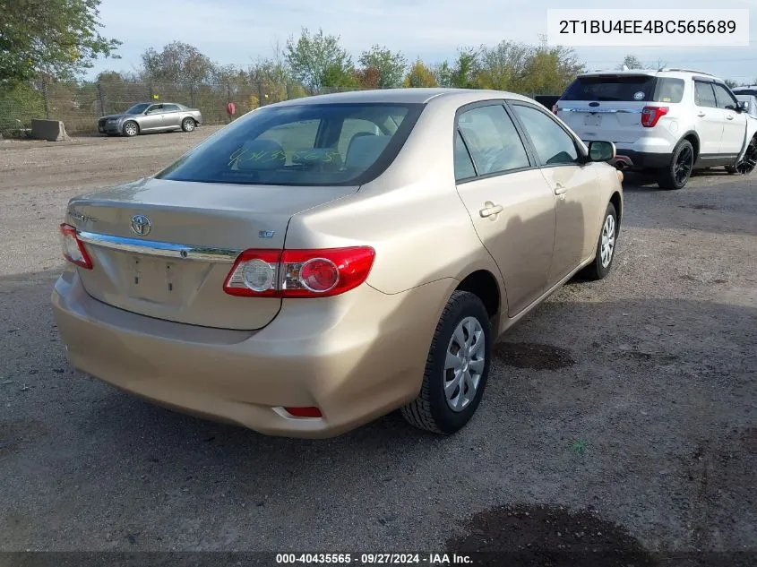 2011 Toyota Corolla Le VIN: 2T1BU4EE4BC565689 Lot: 40435565