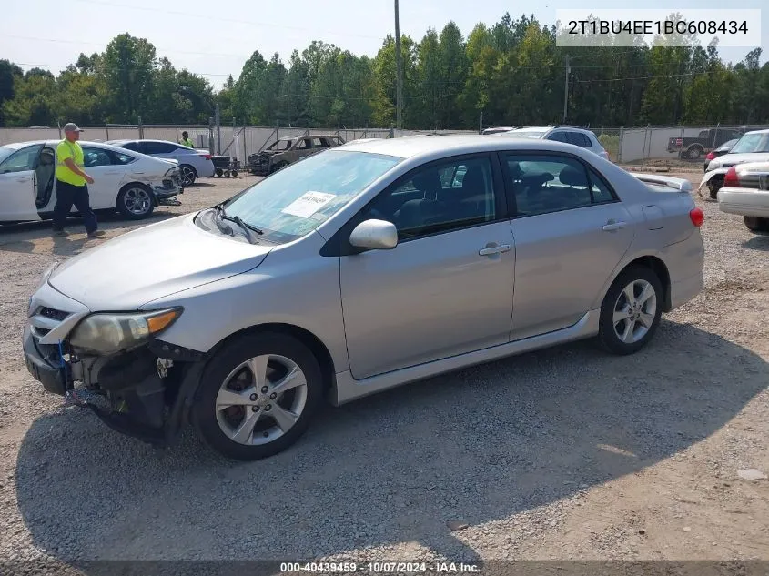 2011 Toyota Corolla S VIN: 2T1BU4EE1BC608434 Lot: 40439459