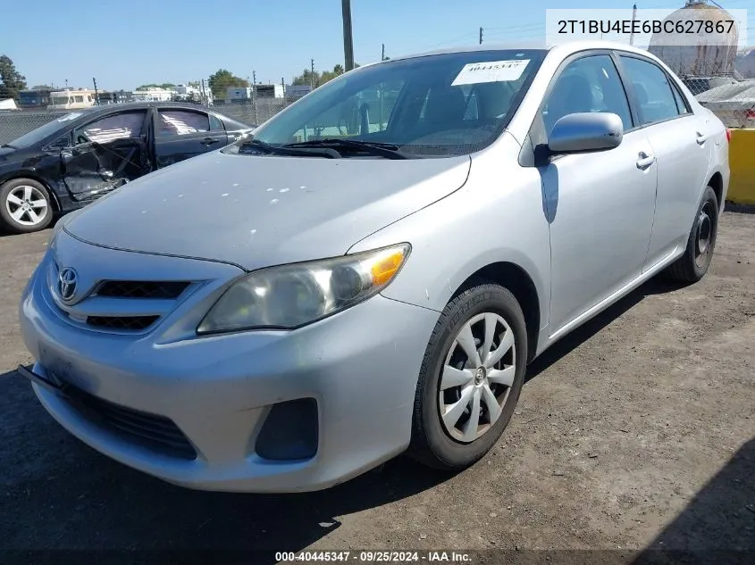 2011 Toyota Corolla Le VIN: 2T1BU4EE6BC627867 Lot: 40445347